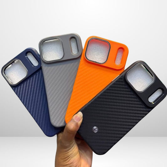 S Pigeon Carbon Fiber Leather ENZO MAGFIT Case for iPhone 17 Series