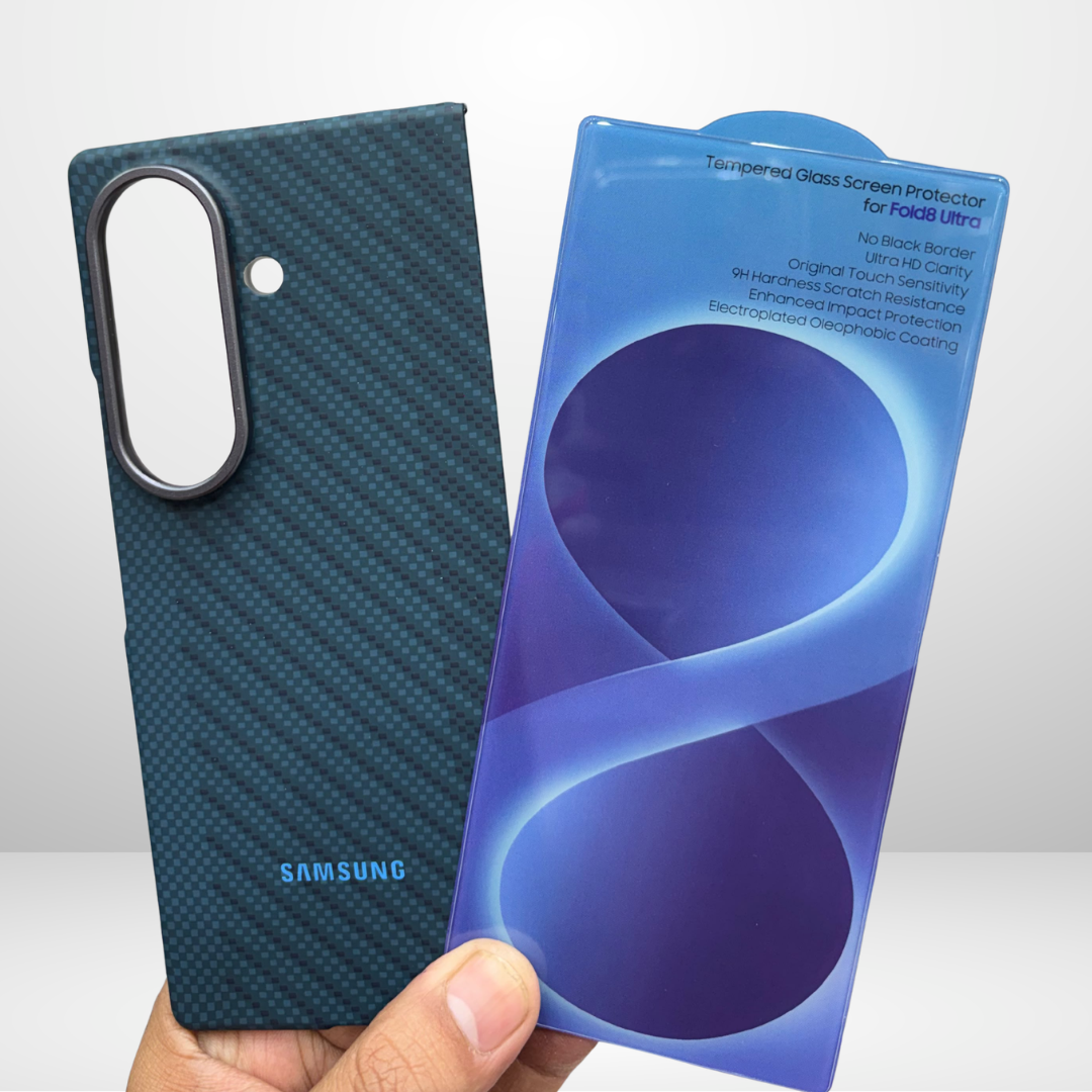 Samsung Carbon Fiber Magnetic Case for Galaxy Z Fold8 Ultra & Fold8 Wide