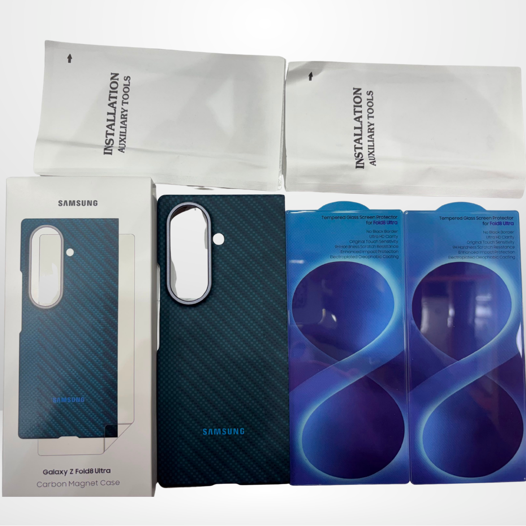 Samsung Carbon Fiber Magnetic Case for Galaxy Z Fold8 Ultra & Fold8 Wide