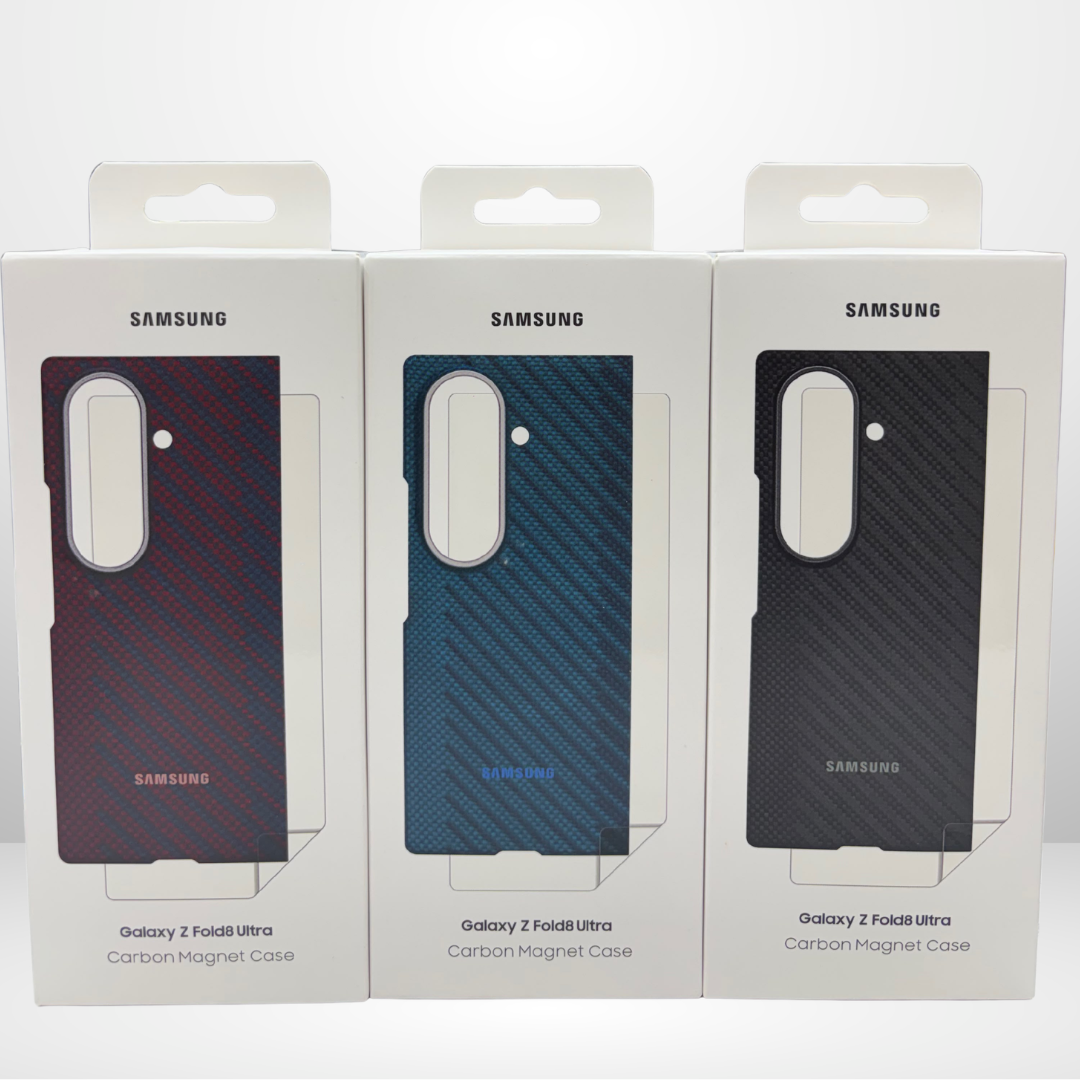 Samsung Carbon Fiber Magnetic Case for Galaxy Z Fold8 Ultra & Fold8 Wide