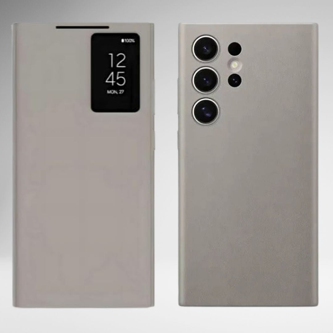 Samsung Galaxy S24 Ultra Smart S-View Window Flip Wallet Leather