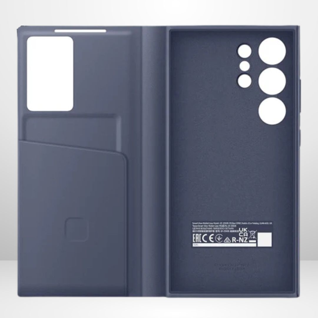 Samsung Galaxy S24 Ultra Smart S-View Window Flip Wallet Leather Cover (Purple)
