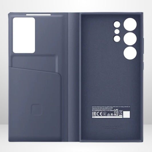 Samsung Galaxy S24 Ultra Smart S-View Window Flip Wallet Leather Cover (Purple)