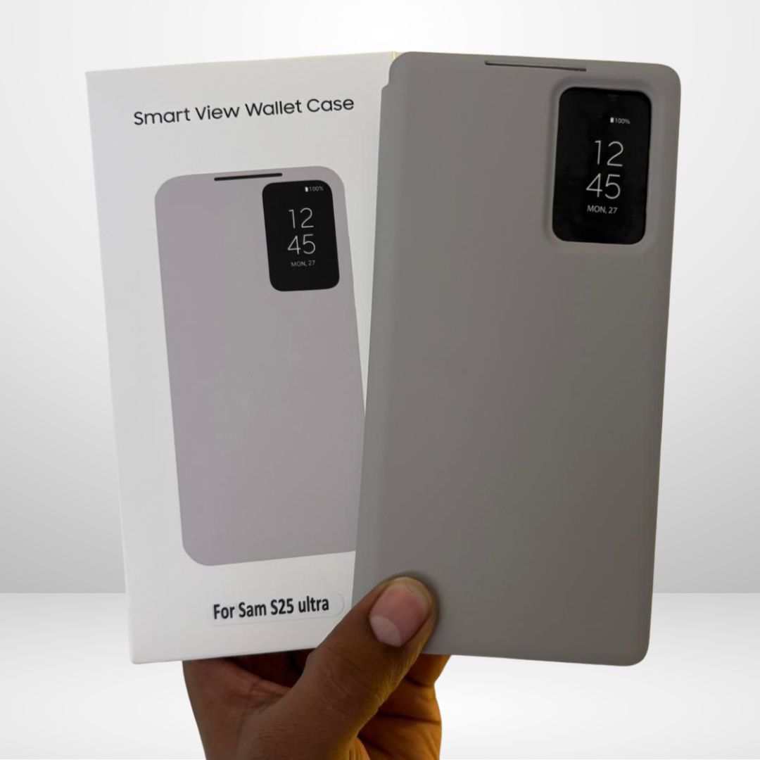 Smartview Wallet Case Samsung Galaxy S25 ULTRA Smart S-View app installed Window Flip Wallet ...