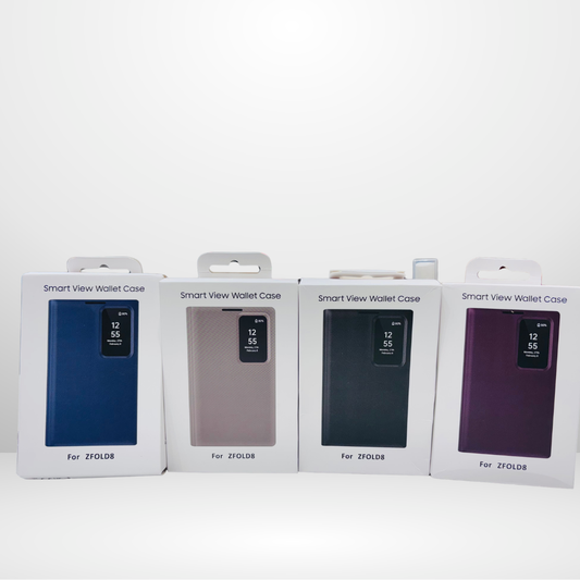 Samsung Galaxy Z FOLD 8 WIDE Smart S-View app installed Window Flip Wallet Leather Case