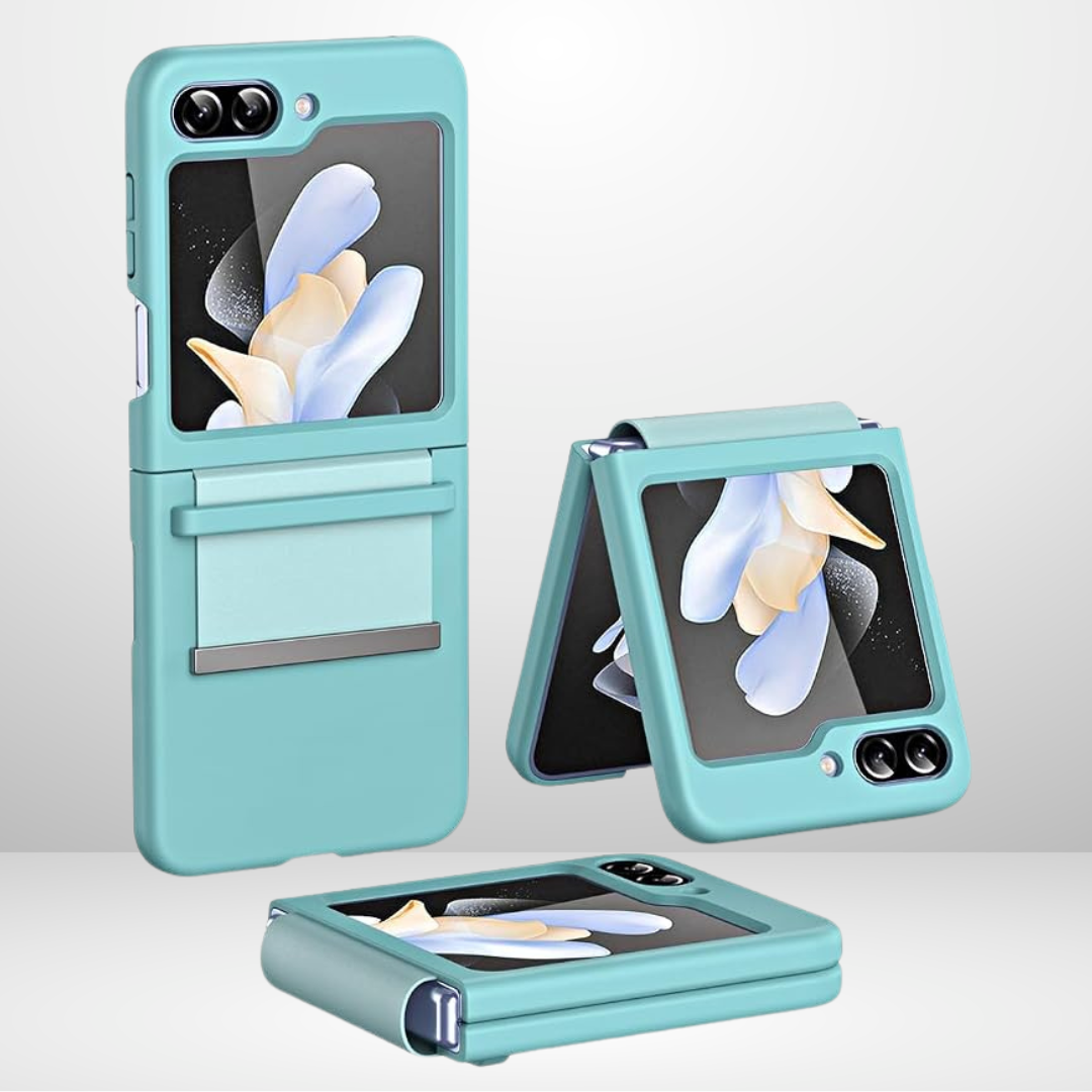 Samsung Galaxy Z Flip 5 Hybrid Silicone Case with Hinge – Mint Green