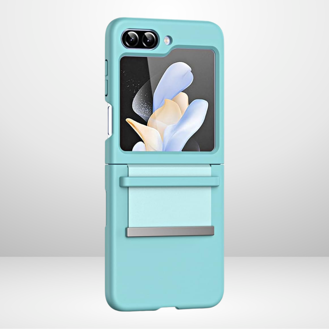 Samsung Galaxy Z Flip 5 Hybrid Silicone Case with Hinge – Mint Green