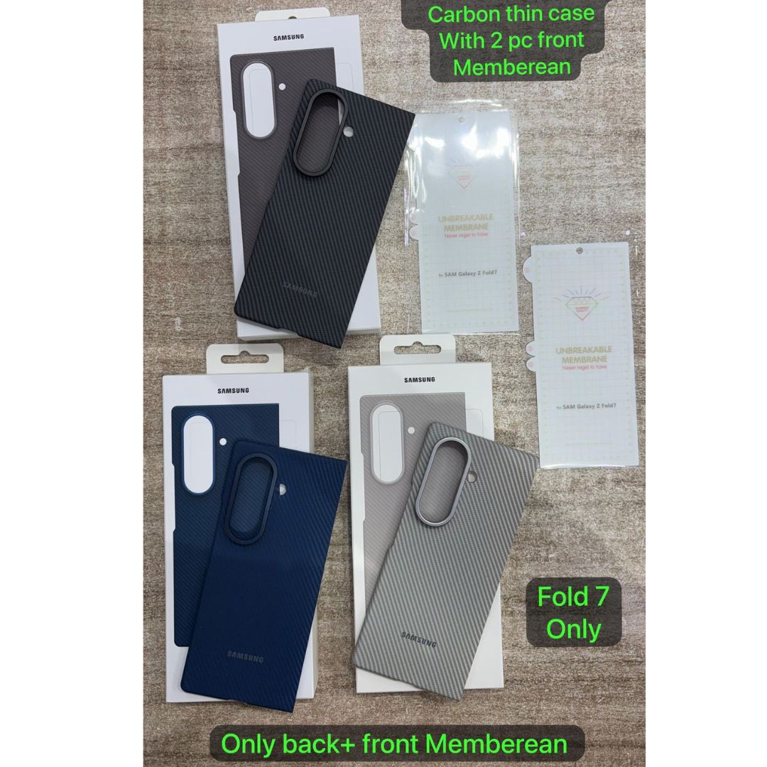 Samsung Galaxy Z Fold 7 Carbon Fiber Shield Case with 2 Membrane (Back Only)