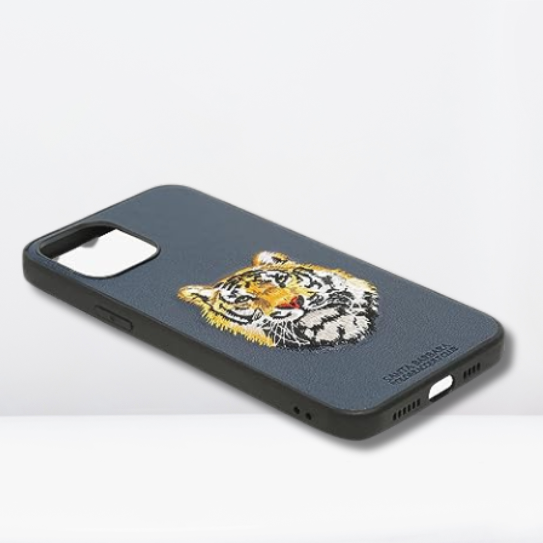 Savana Series Leather Case for iPhone 12/13 Series (Tiger)