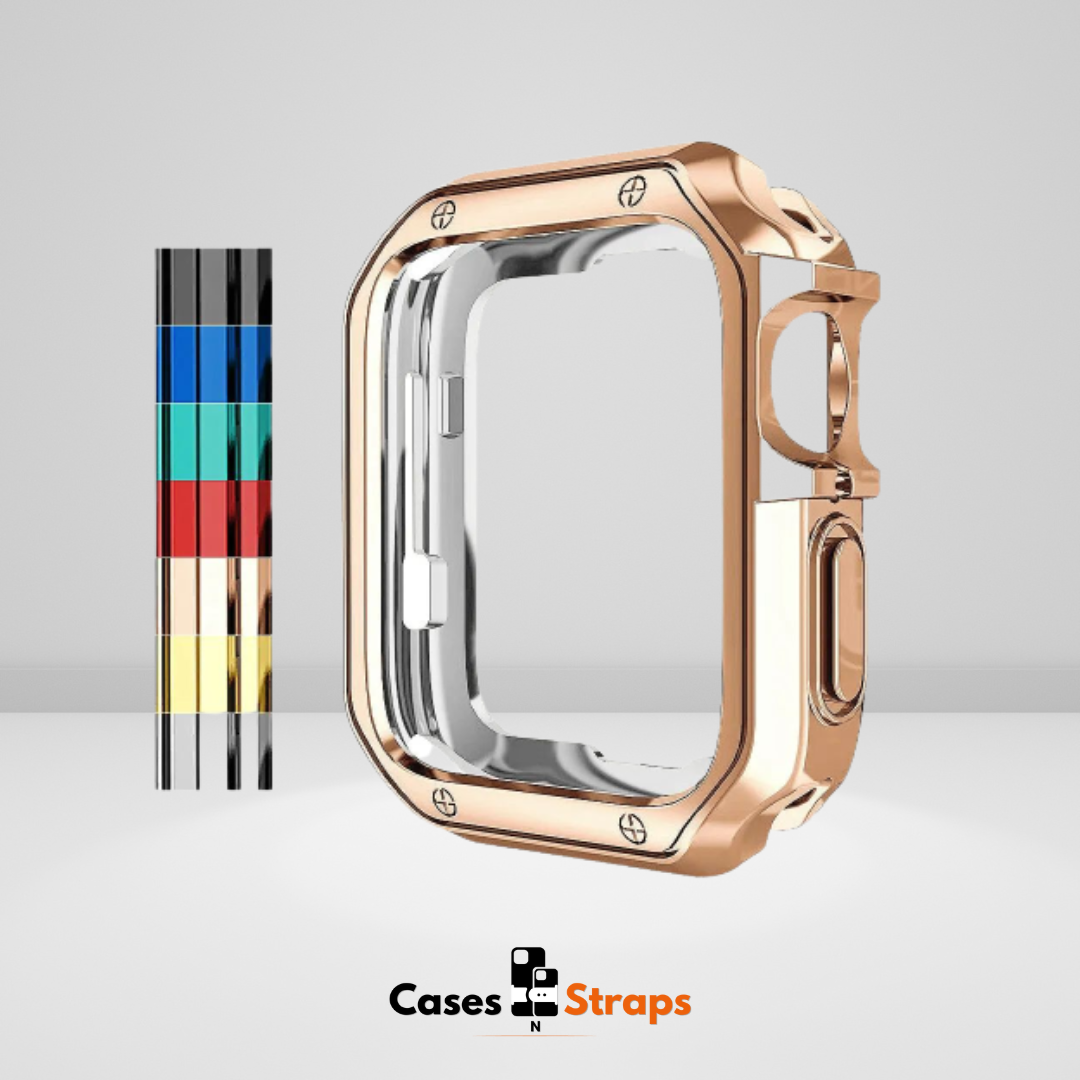 Silicone Bumper Protective Case Rose Gold Color