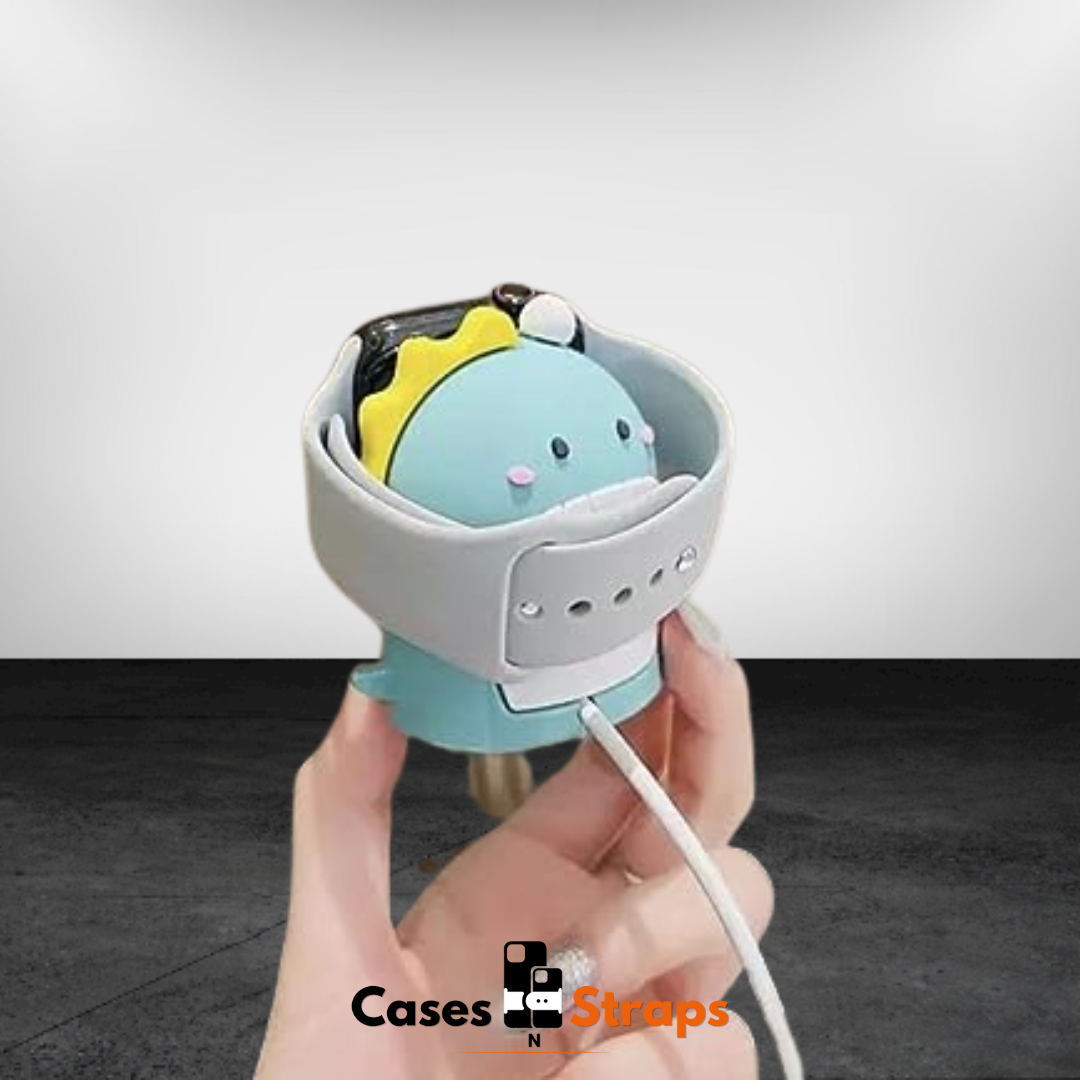 Silicone Cute Cartoon iWatch Charger Stand ( Doraemon )