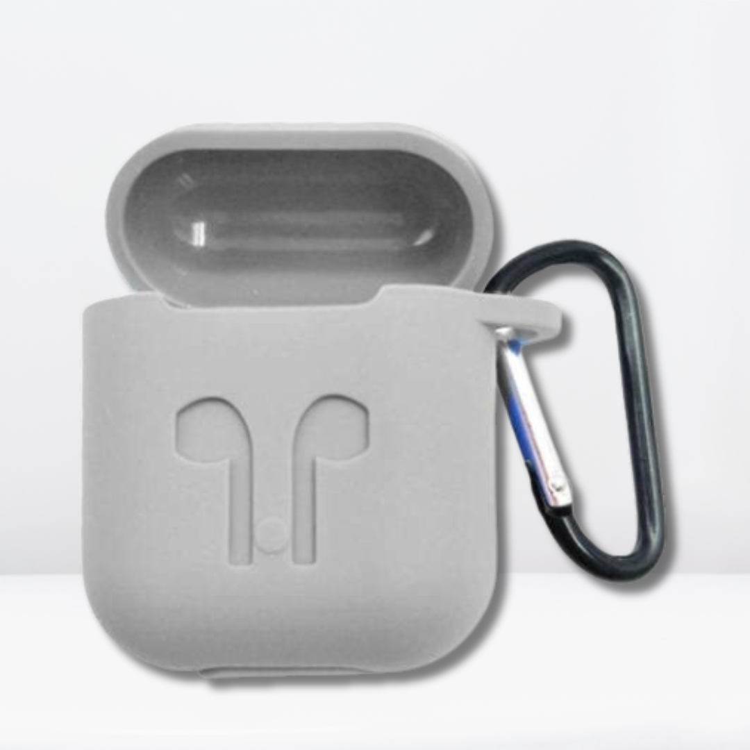 Soft Silicone AirPods 1/2 Case (Grey Color)