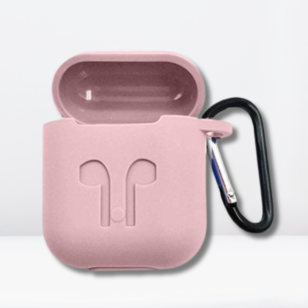 Soft Silicone AirPods 1/2 Case (Pink Color)