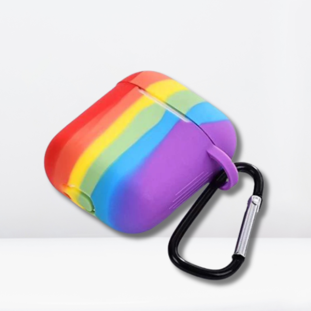 Soft Silicone AirPods 1/2 Case (Rainbow Color)