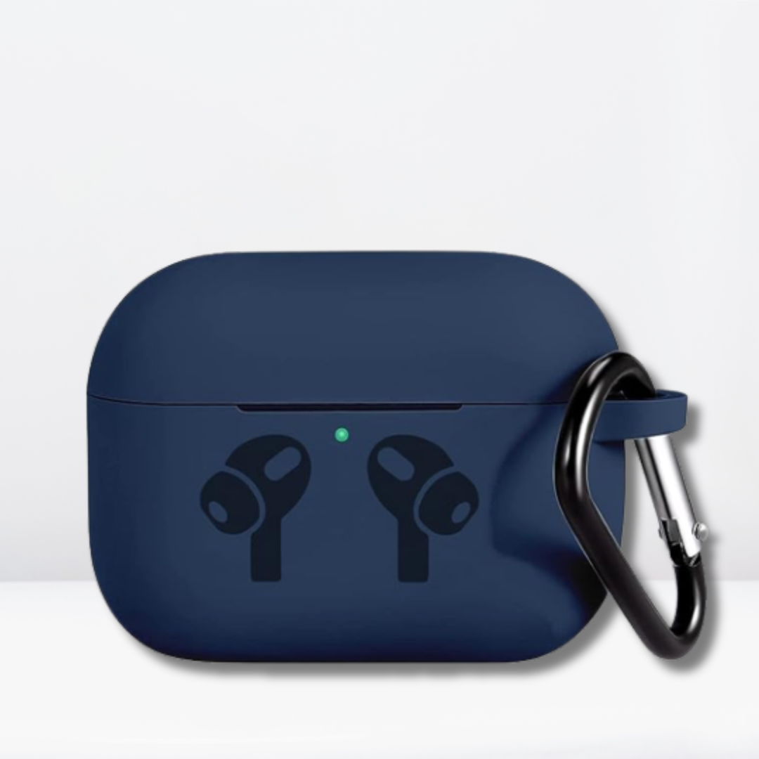 Soft Silicone Full Protective AirPods Pro / Pro 2 Case (Navy Blue Color)