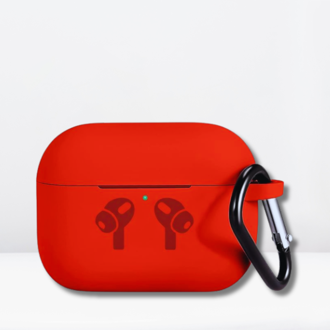 Soft Silicone Full Protective AirPods Pro / Pro 2 Case (Red Color)
