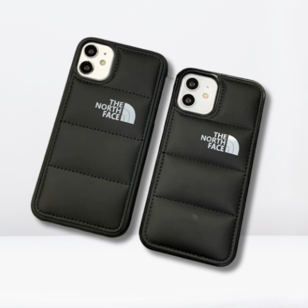 TNF Puffer Edition Black Bumper Case for iPhone 12/13/14