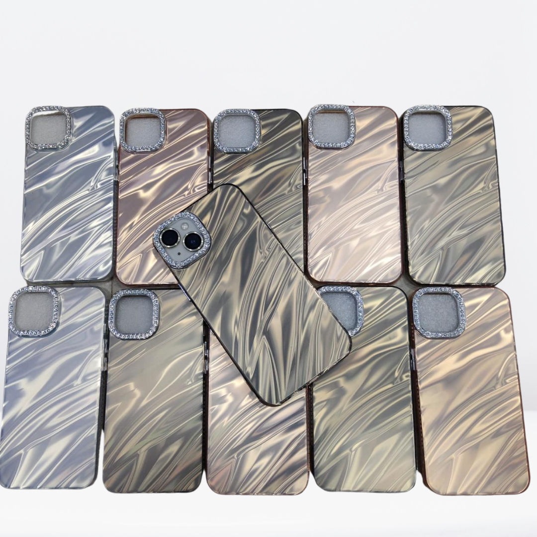 The Diamond Shiny Marble Case for iPhone 16 Series