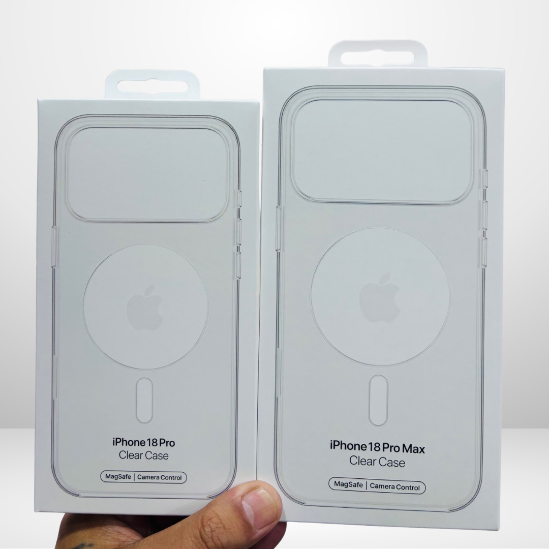 Transparent Clear MagSafe Logo case with camera control button for iPhone 18 series