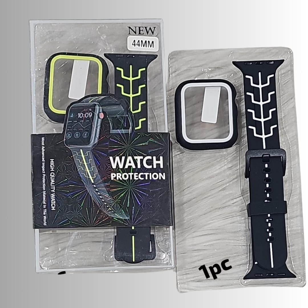 Tron Series Silicone Sport Watch Strap GET WATCH CASE FREE for iWatch 45 MM