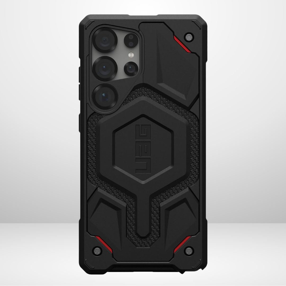 UAG Monarch Pro Kevlar Dupont MagSafe case for Samsung Galaxy S23 Ultra/S24 Ultra/S25 Ultra (BLACK)