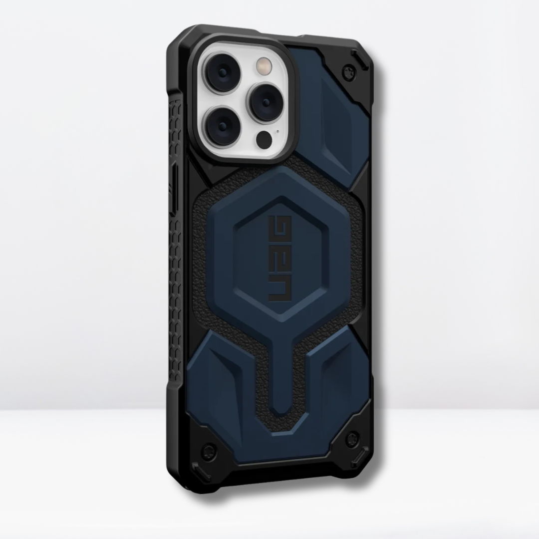 UAG Monarch Pro Series with MagSafe Rugged, Shockproof for iPhone 15 Pro (MALLARD BLUE)