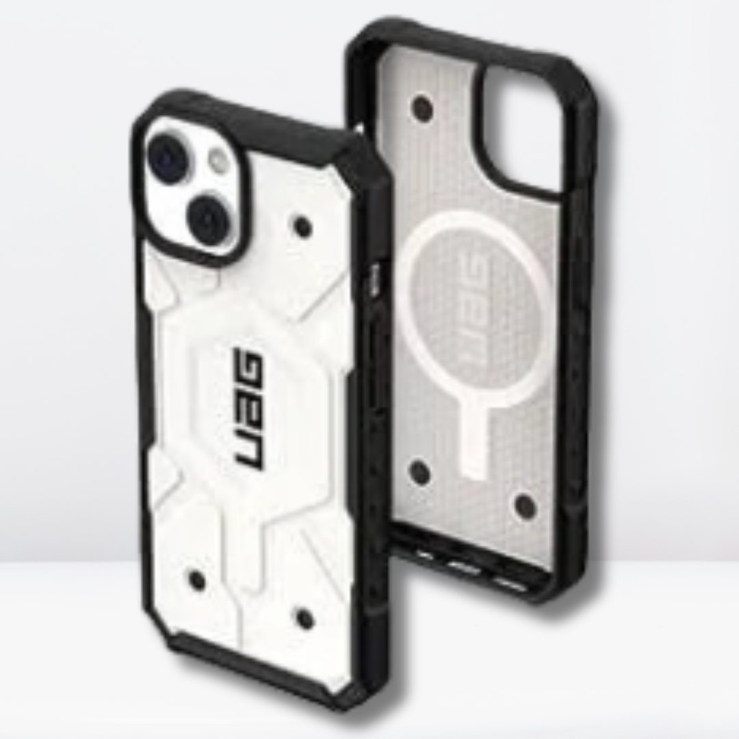 UAG Pathfinder with MagSafe Rugged Protection Case for iPhone 15 (White)