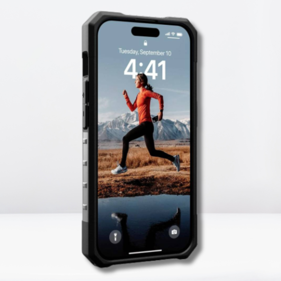 UAG Plasma Series Ice Black Transparent Back Case for iPhone 15/15 Pro/15 Pro Max