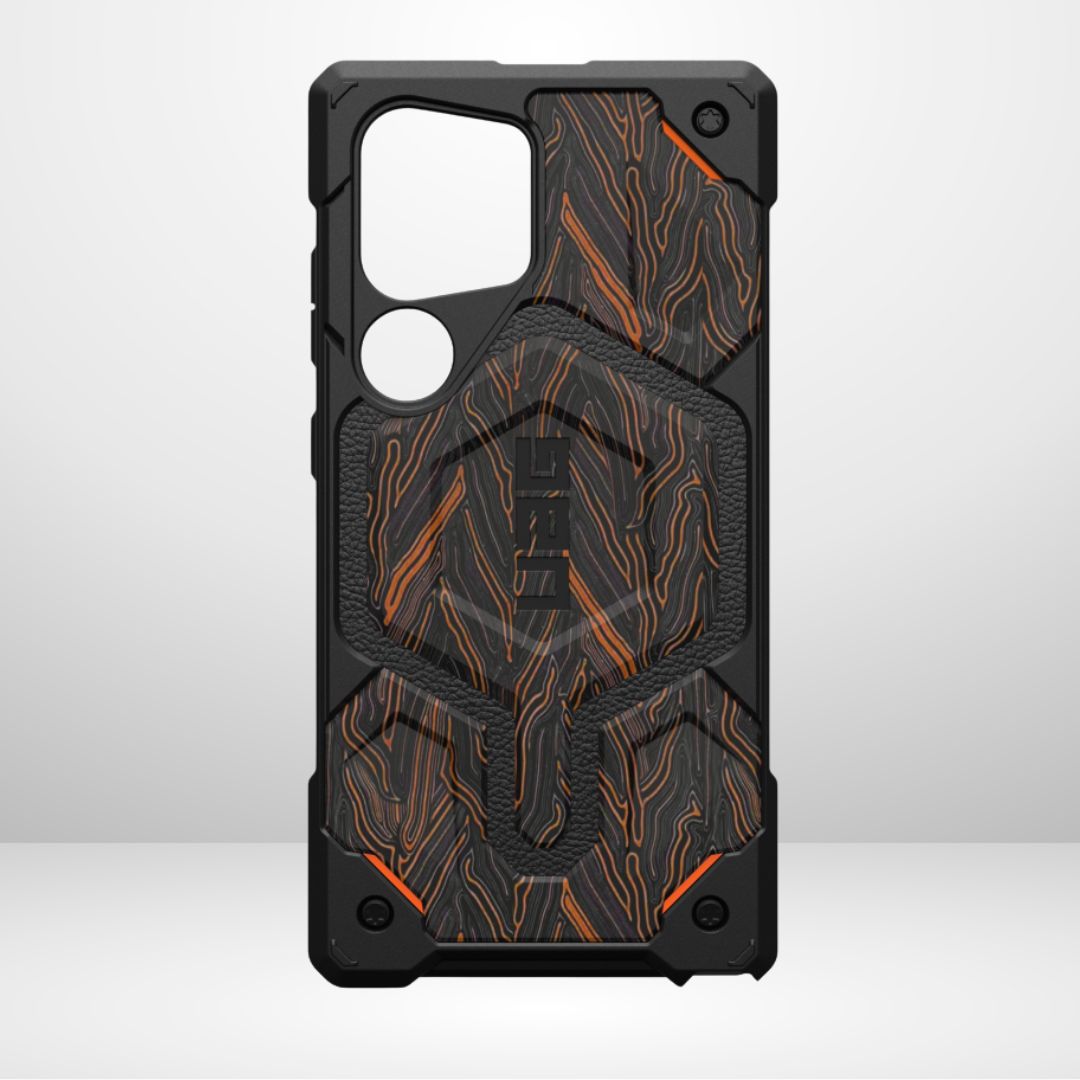 UAG Monarch Pro Case for the Samsung Galaxy S25 Ultra (Forged Orange)