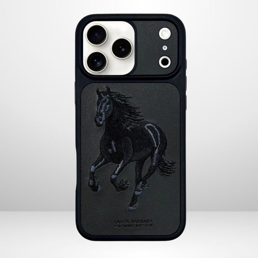 US POLO Boris Club Series Leather Case for iPhone 17 Series (BLACK)