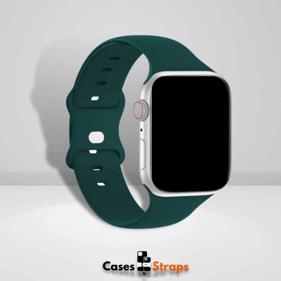 Soft Silicone iWatch Strap Olive Green Color