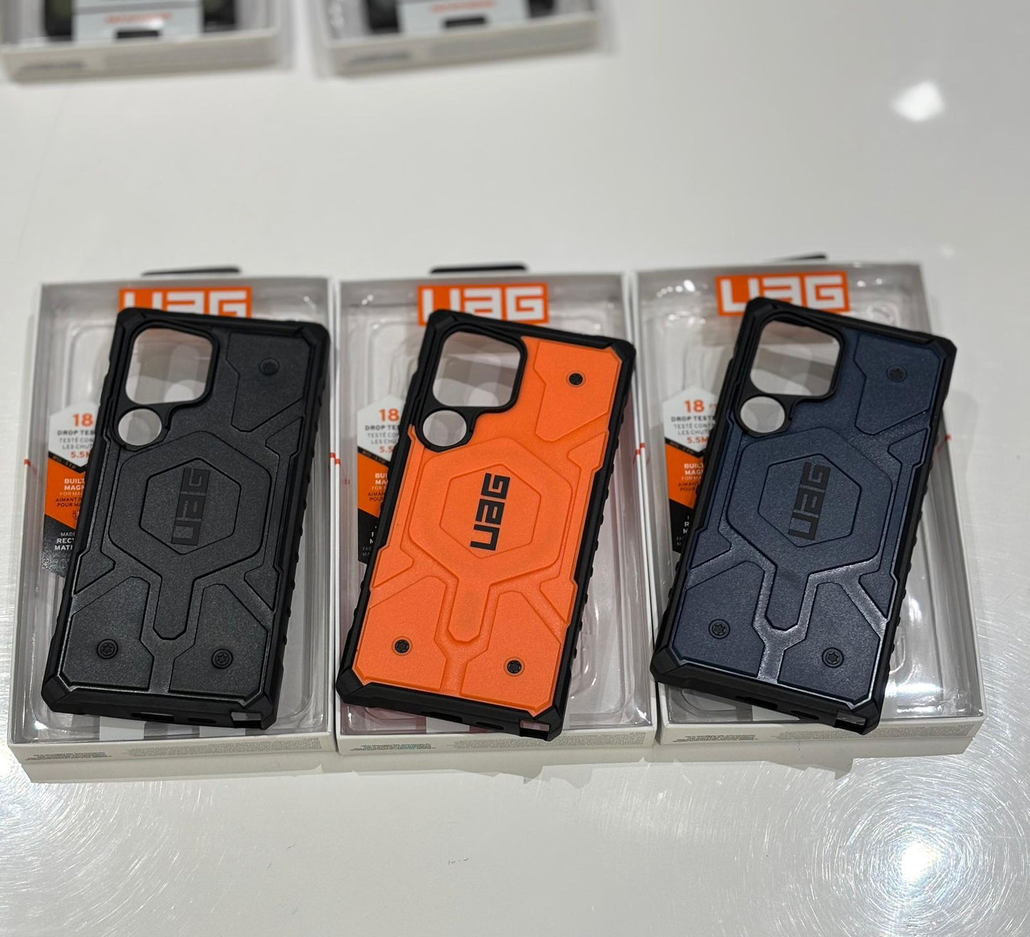 UAG Pathfinder Magsafe Case for the Samsung Galaxy S24 Ultra/S25 Ultra (Orange)