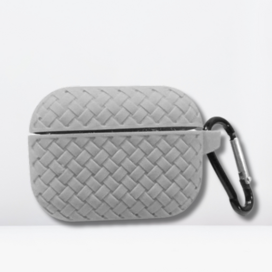 Woven Pattern Silicone Soft Case for AirPods 3 (Grey)