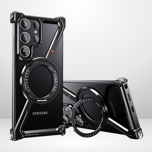 Z Metal Frameless Case with MagSafe Magnetic Stand for samsung Galaxy S25 ultra