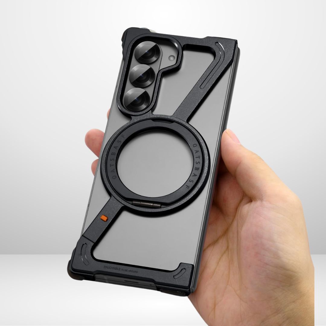 Z Metal Frameless Case with MagSafe Magnetic Stand for samsung Galaxy Z Fold5/Fold6
